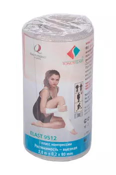 Бинт Тонус Эласт эласт высокой растяжимости 80мм х2 м