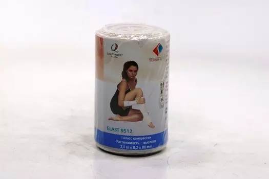 Бинт Тонус Эласт эласт высокой растяжимости 80мм х3 м