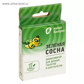 Биоактиватор д/дачных туалетов и выгребных ям Живые Бактерии Зеленая Сосна уп 2 дозы 50 г