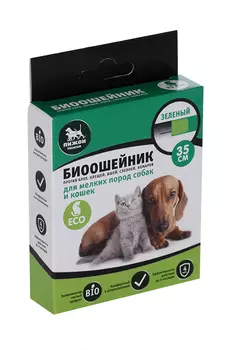 Биоошейник антипаразитарный Пижон Premium д/кошек зелёный 35 см