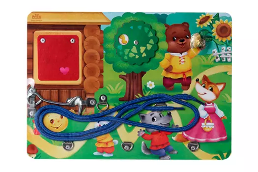 Бизиборд по мотивам русской народной сказки Колобок