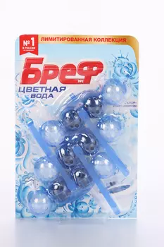 Блок Bref Цветная вода с хлор компонентом д/унитаза 50 г x3