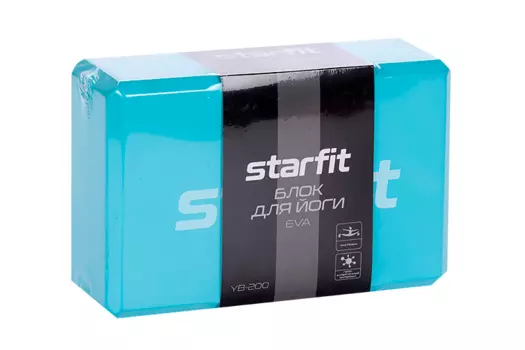 Блок Starfit YB-200 Eva д/йоги 8х22,5х15 см синий пастель