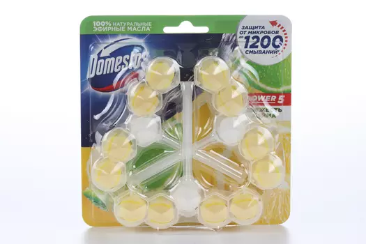 Блок туалет Domestos Свежесть лайма 55 г, 3 шт