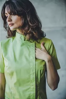 Блуза Цветоформа женская медицинская М 212 р 44 лайм