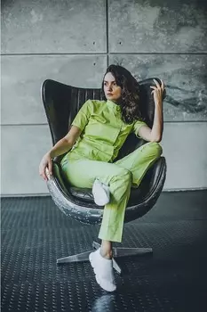 Блуза Цветоформа женская медицинская М 212 р 48 лайм