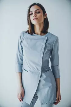 Блуза Цветоформа женская медицинская М 272 р 42 серый