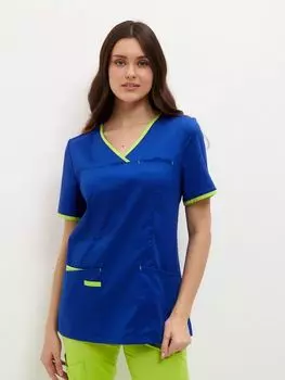 Блуза Lantana Брайтли медицинская р 46 (170/176), васил-лайм