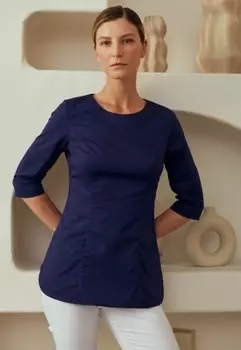 Блуза Лечи Красиво медицинская женская классическая синий р 46