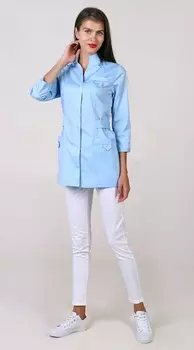 Блуза PROLANA медицинская Бьянка CVC № 33 р 44 голубой