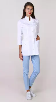 Блуза PROLANA медицинская Бьянка CVC р 44 белый №0