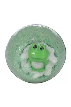 Бомбочка Bomb Master д/ванн Лягушка бурлящий шар/гейзер с игрушкой зеленый, 130 г