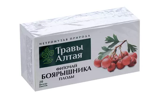 Боярышника плод серии Алтай, 1,5 г, 20 шт
