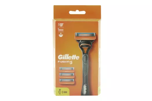 Бритва GILLETTE fusion5 с 3 сменными кассетами