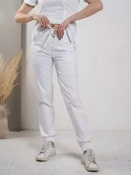 Брюки Доктор Чехов медицинские женские белый р 44, (арт 5231)