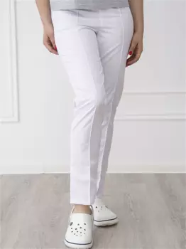 Брюки MiTa медицинские белый рост 158-164 р 42