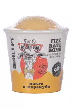 Бурлящий шар Bio Helpy манго/маракуйя д/ванны, 120 г