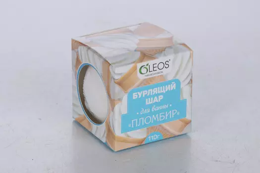 Бурлящий шар Олеос Пломбир, 110 г