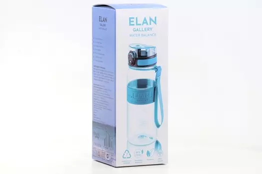 Бутылка д/воды Elan Gallery 7,6х7,6х22,5 см Water Balance бирюза 650 мл