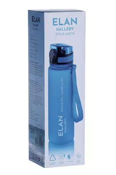 Бутылка д/воды Elan Gallery 7,8х7,8х28,5 см Style Matte небесная 1 л