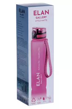 Бутылка д/воды Elan Gallery 7,8х7,8х28,5 см Style Matte фуксия 1 л