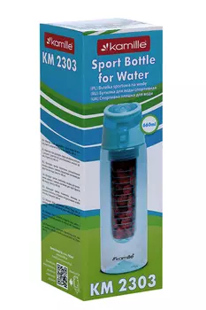 Бутылка д/воды KAMILLE зеленая 660 мл
