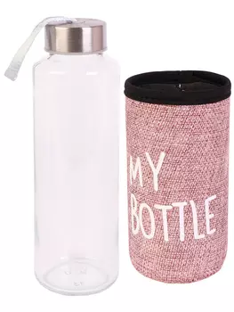 Бутылка Miland My bottle д/воды в чехле розовый 300 мл