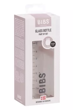 Бутылочка BIBS Glass Bottle стеклянная без аксесуаров, 225 мл, (арт 500225)