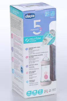 Бутылочка Chicco Perfect5 Boy силик соска медл поток РР (с 2 мес), 240 мл