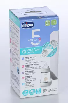 Бутылочка Chicco Perfect5 Uni силик соска медл поток (0+), 150 мл