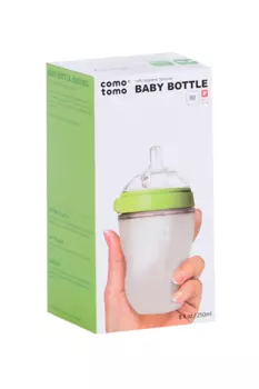 Бутылочка Комотомо д/кормления зеленый (с 3 мес), 250 мл