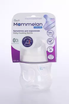 Бутылочка Mammelan противоколик силик соска д/кормления (с 0 мес), 120 мл