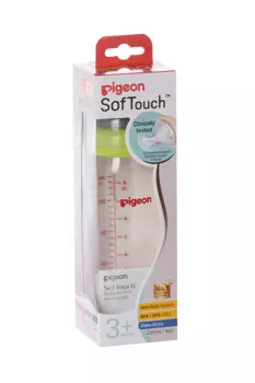 Бутылочка Pigeon Перистальтик Плюс премиал стекло (с 3 мес), 240 мл