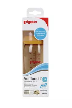 Бутылочка Pigeon Перистальтик Плюс софтач, 160 мл