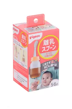 Бутылочка Pigeon с ложечкой д/кормления (с 5 мес), 120 мл