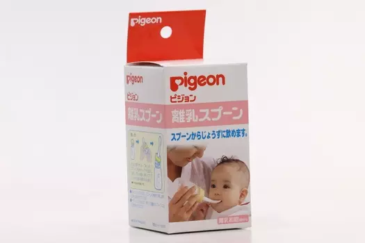 Бутылочка Pigeon с ложечкой д/кормления (с 4 мес), 120 мл