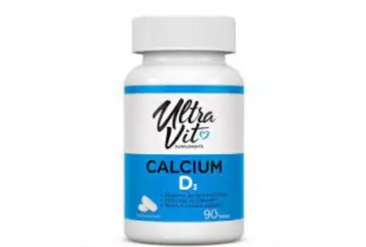 Calcium and Vitamin D3 UltraVit, 90 шт, таблетки