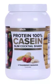 Casein Protein Клубника-Банан aТech, 840 г