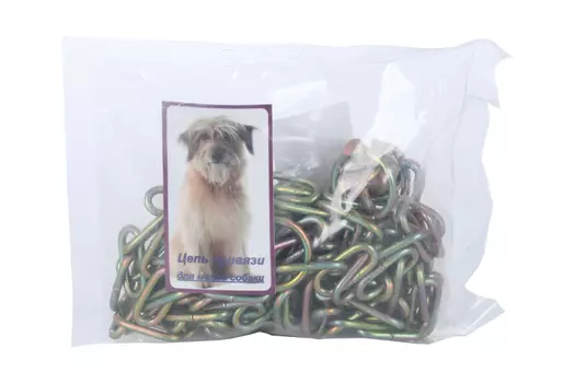 Цепь для привязи собак, 3 м, калибр 3 х 21 мм, желтая