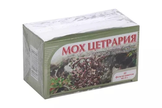 Цетрария исландский мох, 2 г, 20 шт