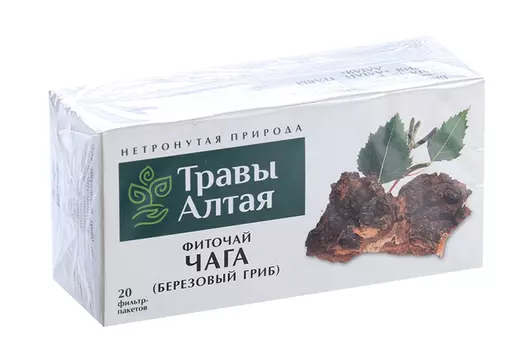 Чага гриб серии Алтай, 1,5 г, 20 шт