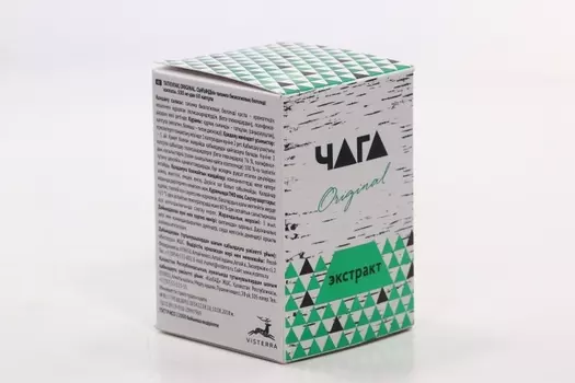 Чага Оригинал экстракт 500 мг, 60 шт, капсулы Вистерра