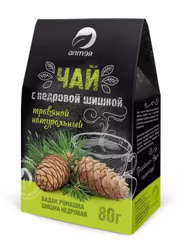 Чай Алтэя травяной с кедровой шишкой, 80 г