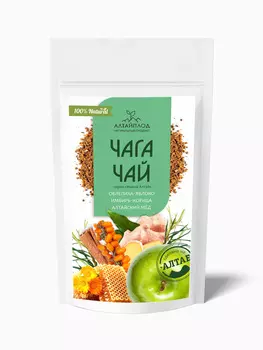 Чай чаговый Живой Алтай облепиха/яблоко/имбирь/корица на алтайском меду, 80 г