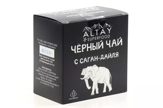 Чай черный с саган-дайля в пирамидках, 30 г