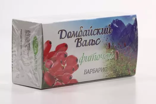 Чай Домбайский вальс Барбарис, 1,5 г, 20 шт, фильтр-пакет