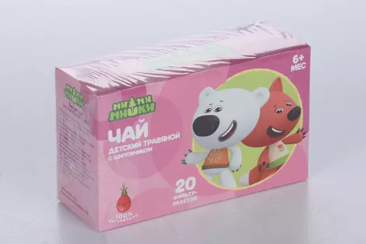 Чай Ми-Ми-Мишки Профессор Травкин травяной с шиповником б/сахара детский (с 6 мес), 1,5 г, 20 шт, фильтр-пакет
