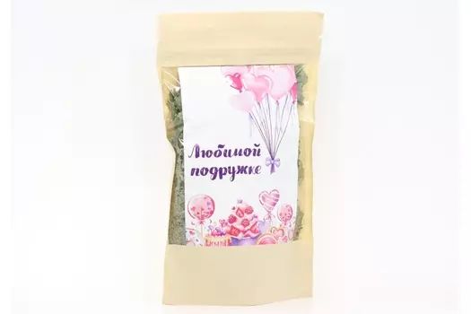 Чай подарочный Любимой подружке, 40 г, крафт-пакет