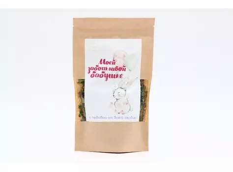 Чай подарочный Моей заботливой бабушке, 40 г, крафт-пакет