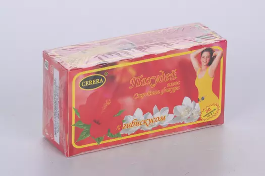Чай Похудей Плюс Стройная фигура с гибискусом, 2 г, 30 шт, фильтр-пакет